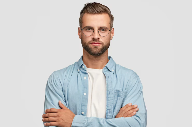 handsome-bearded-guy-posing-against-white-wall_273609-20597