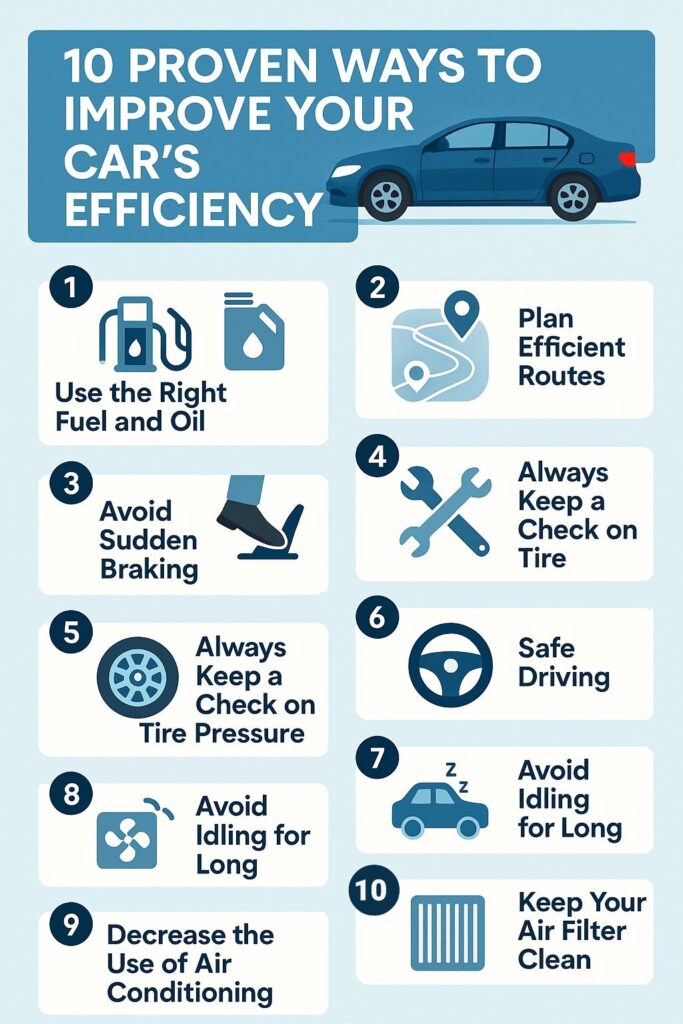10 Proven ways to Improve Car Efficiency