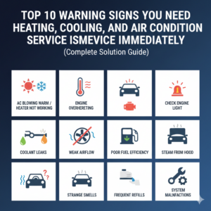 Blog Banner: Top 10 Warning Signs You Need Heating, Cooling, and Air Condition Service Immediately (Complete Solution Guide)