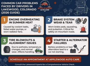 Common car problems faced by drivers in Lakewood Co
