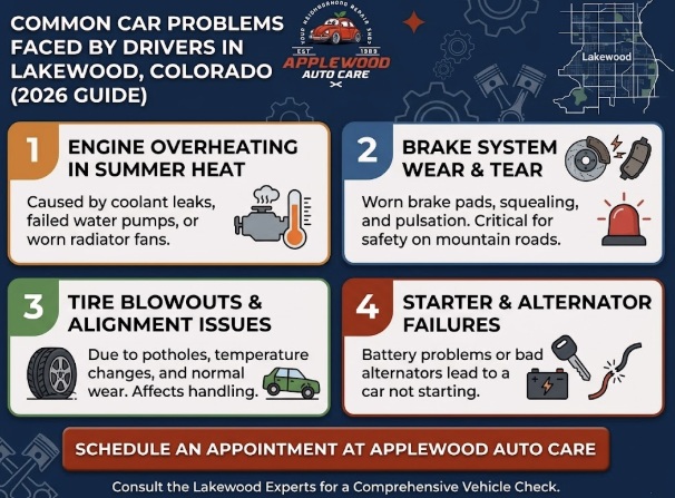 Common car problems faced by drivers in Lakewood Co